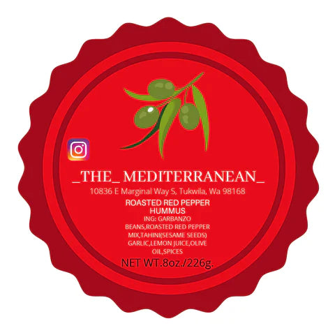 **NEW** The Mediterranean - Roasted Red Pepper Hummus