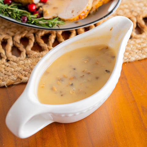 Turkey Gravy with Mushrooms & Shallots