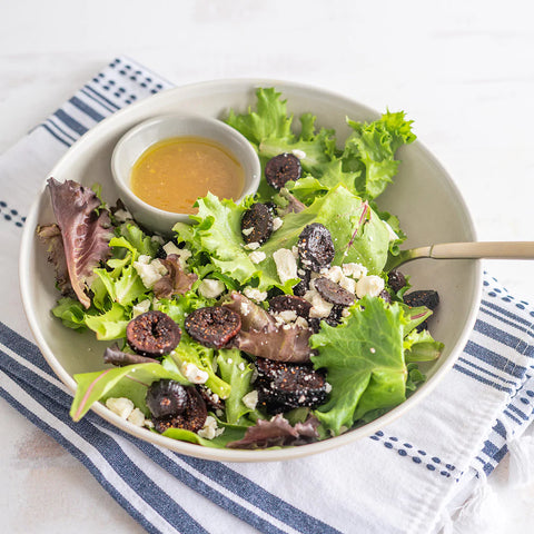 Mixed Greens with Port Soaked Figs & Feta