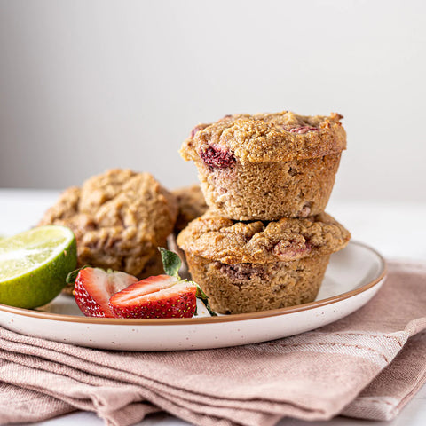 Strawberry Lime Paleo Muffins