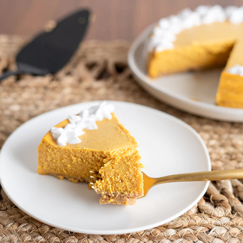 Sweet Potato Cheesecake with Pecan Gingersnap Crust - Single Serving